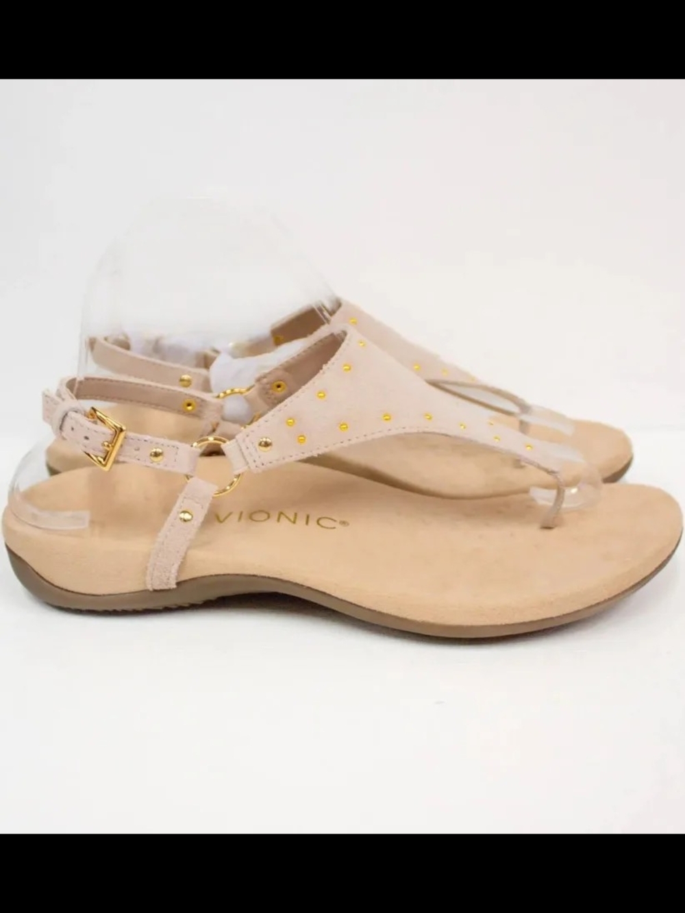 Vionic Margot Studs Leather Sandal Size 8